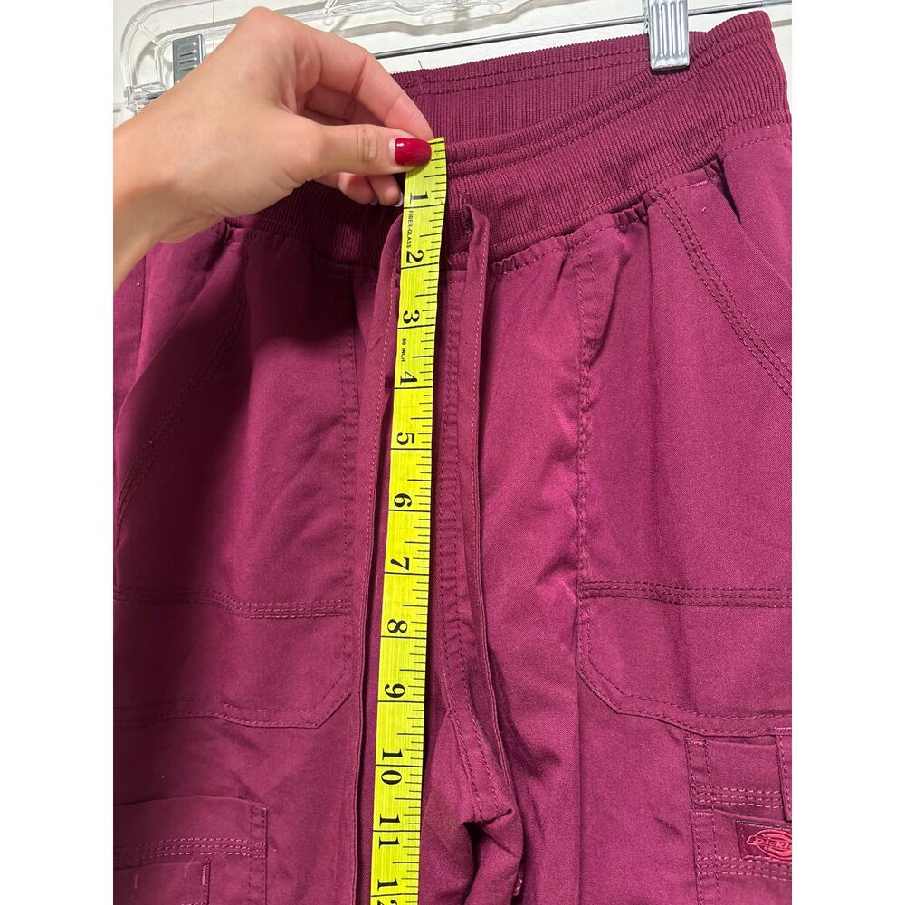 Dickies Tall XS Burgundy Drawstring Cargo Pants - Picture 4 of 8
